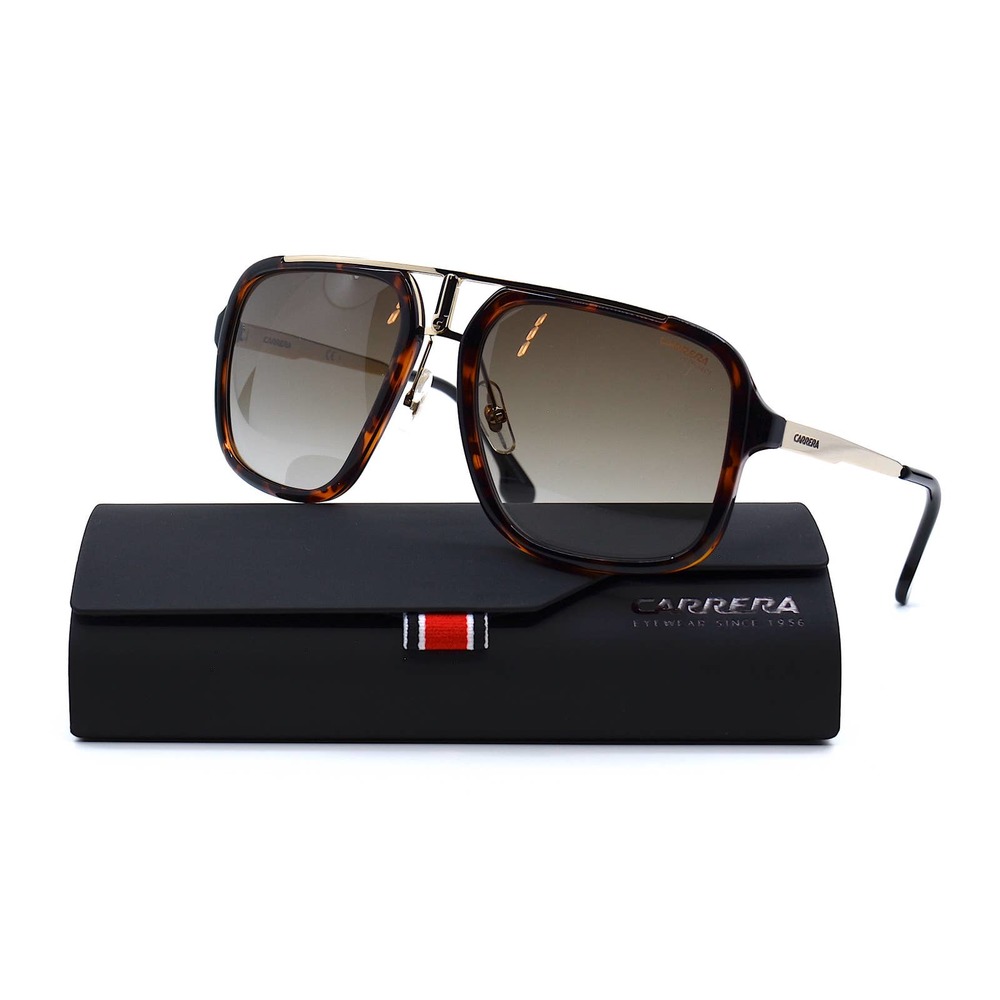 BRAND NEW CARRERA CA 1004/S HAVANA GOLD BROWN MEN'S SUNGLASSES - Picture 2 of 15